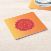 Personalized Mandala Paper Coasters スクエアペーパーコースター (アングル)