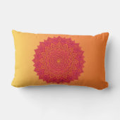 Personalized Mandala Throw Pillow – Soft Color Orn ランバークッション (裏面)