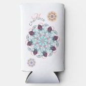 Personalized mandala wonder スリム缶クーラー (正面)