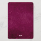 Personalized Map of Love Journey Wedding 招待状 (裏面)