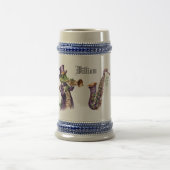 Personalized Mardi Gras Design Beer Stein ビールジョッキ (中央)