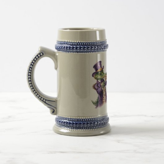 Personalized Mardi Gras Design Beer Stein ビールジョッキ (左)