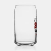 Personalized Maroon Black Class of 2026 Graduation ガラス缶 (右)