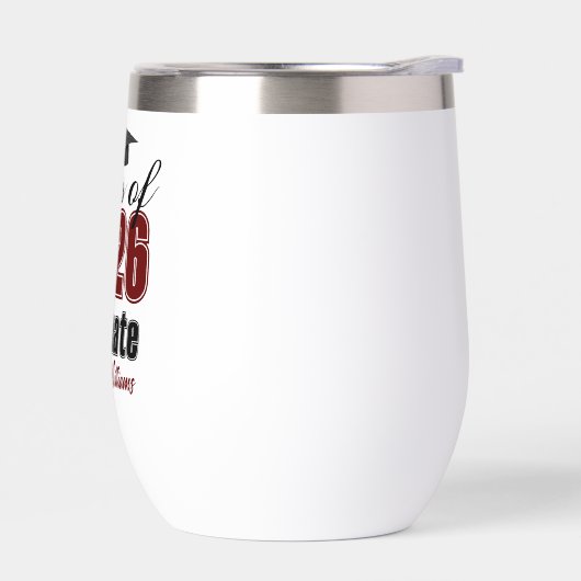 Personalized Maroon Class of 2026 Graduation (左面)