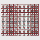 Personalized Maroon Class of 2026 Graduation ラッピングペーパー (フラット)