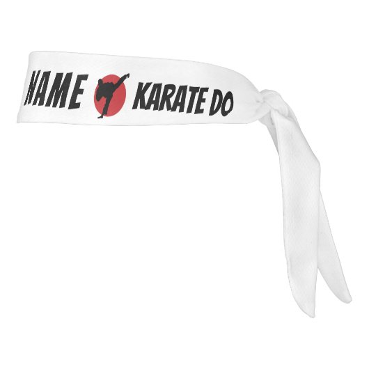 Personalized Martial Arts Gift Custom Karate タイヘッドバンド (回転90)