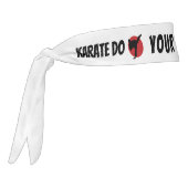 Personalized Martial Arts Gift Custom Karate タイヘッドバンド (回転270)