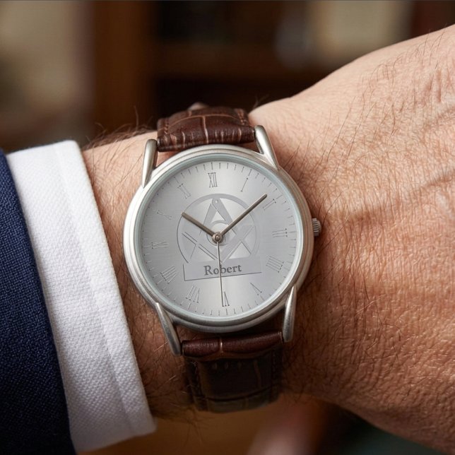 Personalized Masonic Gifts | Freemason Brotherhood 腕時計 (Personalized Masonic Gifts | Freemason Brotherhood Watch)