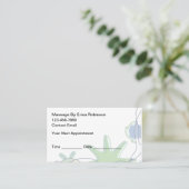 Personalized Massage Custom Appointment Cards 名刺 (スタンド正面)