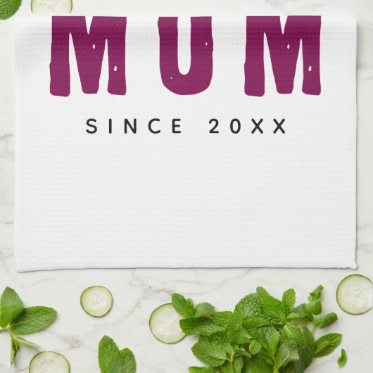 Personalized Massage Kitchen Towel – Best Mom Ever キッチンタオル (折り畳み)