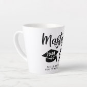 Personalized Masters Degree Graduation Mastered It カフェラテマグ (左アングル)