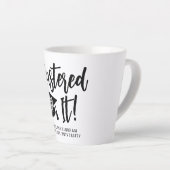 Personalized Masters Degree Graduation Mastered It カフェラテマグ (右アングル)