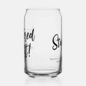 Personalized Masters Degree Graduation Mastered It ガラス缶 (左)