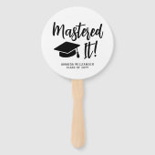 Personalized Masters Degree Graduation Mastered It ハンドファン (裏面)