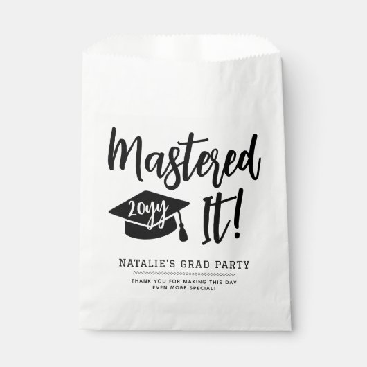 Personalized Masters Degree Graduation Mastered It フェイバーバッグ (正面)