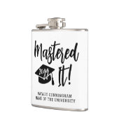 Personalized Masters Degree Graduation Mastered It フラスク (左)