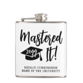 Personalized Masters Degree Graduation Mastered It フラスク (正面)