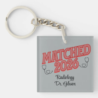 Personalized Match Day Medical Residency Specialty キーホルダー