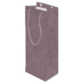 Personalized Mauve Roses Lace Damask Gift Bag ワインギフトバッグ (裏面アングル)