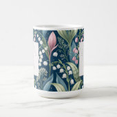 Personalized May Birth Flower コーヒーマグカップ (中央)