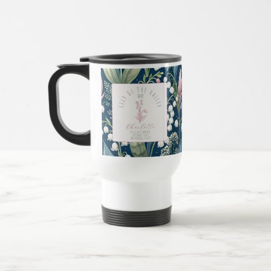 Personalized May Birth Flower トラベルマグ (左)
