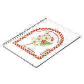 Personalized May Birth Month Flower Notebook ノートブック (左側)