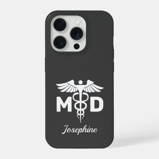 Personalized MD Thank You Gift Doctor Phone Case iPhoneケース (裏面)
