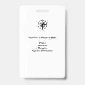 Personalized Media ID Badge / Photo, Name & Title バッジ (裏面)