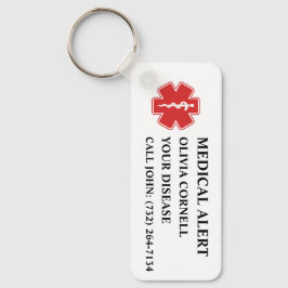 Personalized Medical Alert Medical Information ID キーホルダー