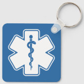 Personalized Medical Alert Medical Information ID キーホルダー (裏面)