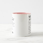 Personalized Medical Assistant Mug Thank You Gift ツートーンマグカップ (中央)