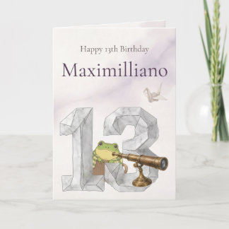 Personalized Meet Zochi 13th Birthday カード