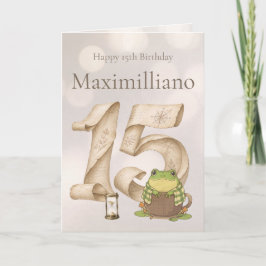 Personalized Meet Zochi 15th Birthday カード