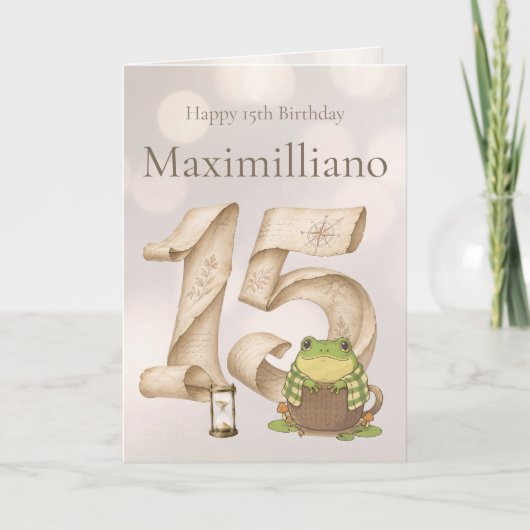 Personalized Meet Zochi 15th Birthday カード (正面)