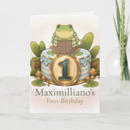 Personalized Meet Zochi 1st Birthday カード