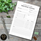 Personalized Meeting Notes Post-It® Notes ポストイット