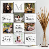 Personalized Memorial 6 Photo Collage Funeral ポスター