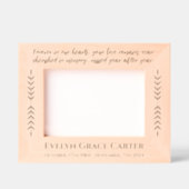 Personalized Memorial Custom Name Remembrance  レーザー彫刻フレーム (正面)