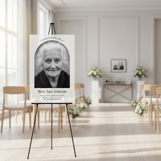 Personalized Memorial Funeral Photo  アクリルサイン