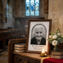 Personalized Memorial Funeral Photo Poster フォトプリント