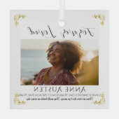 Personalized Memorial Glass Ornament | Keepsake ガラスオーナメント (裏面)