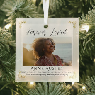 Personalized Memorial Glass Ornament | Keepsake ガラスオーナメント