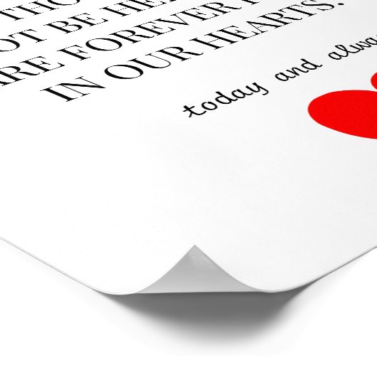 Personalized Memorial Keepsakes – Honor Loved Ones ポスター (角)