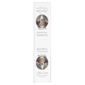 Personalized Memorial Linen Father Of The Bride ショートテーブルランナー (正面)