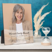 Personalized Memorial Photo Plaque フォトプラーク (側面)