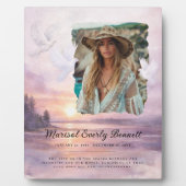 Personalized Memorial Photo Plaque フォトプラーク (正面)