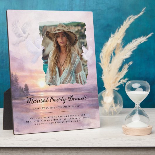 Personalized Memorial Photo Plaque フォトプラーク (側面)