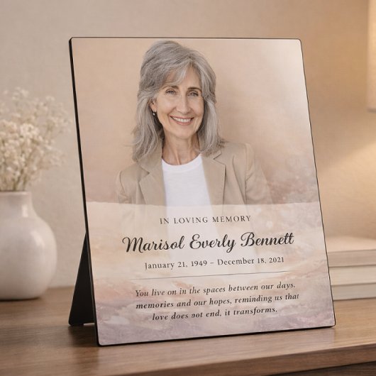Personalized Memorial Photo Plaque フォトプラーク