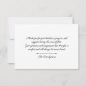 Personalized Memorial Thank You Card サンキューカード (裏面)