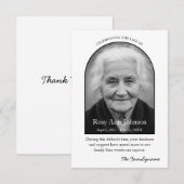 Personalized Memorial Thank You Card サンキューカード (正面/裏面)